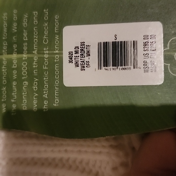 FARM RIO FRINGED CABLE KNIT  MIDI DRESS SIZE S - Picture 6 of 8